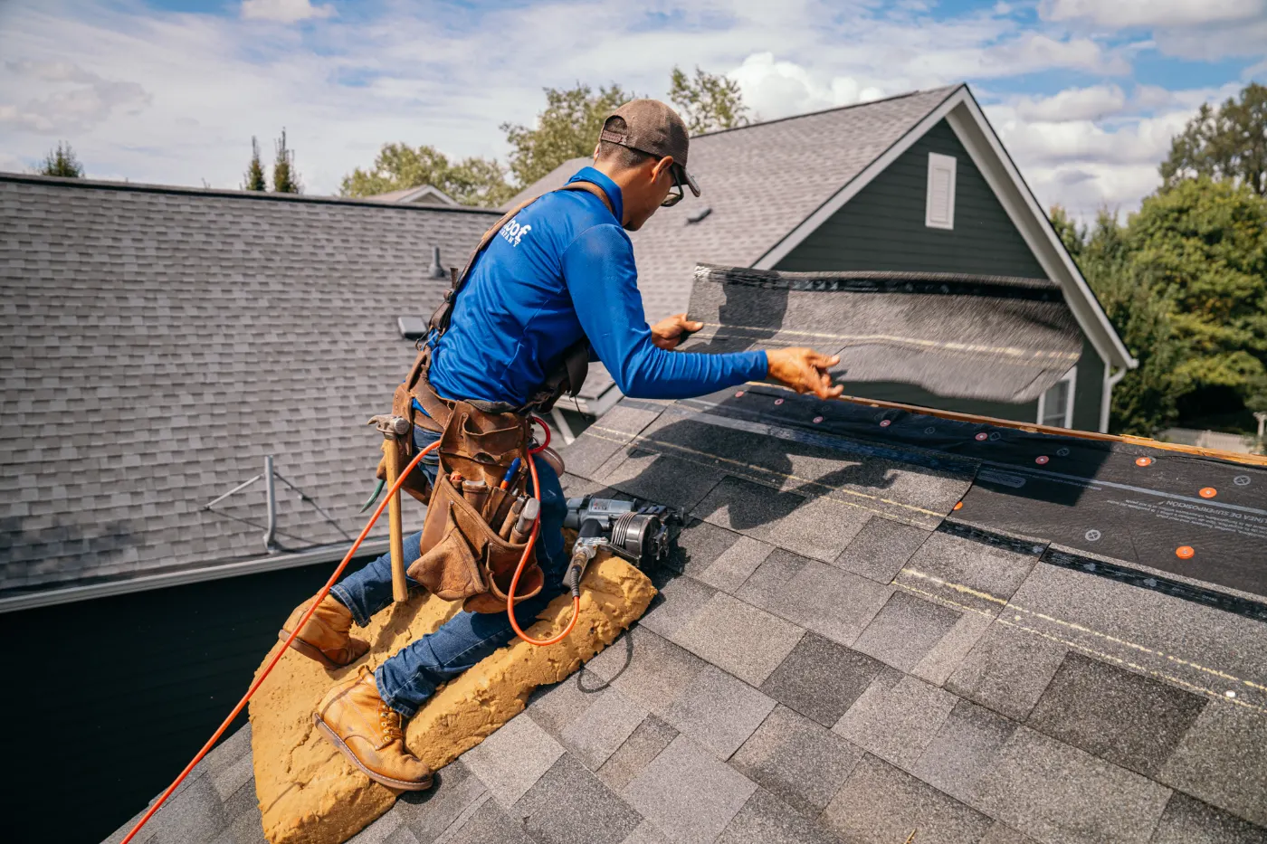 Roofing by Woodland Springs Roofing near Broad Ripple, IN
