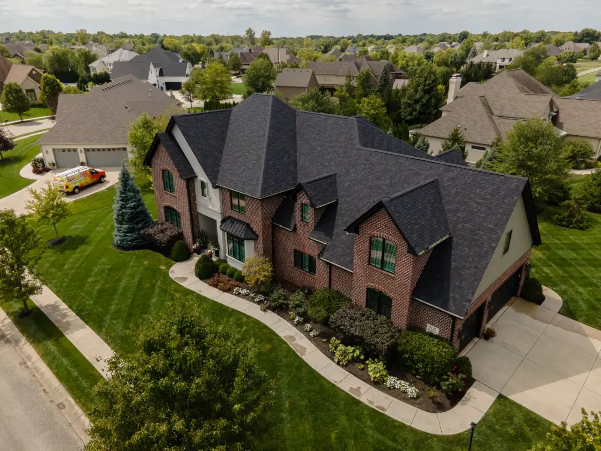 After roofing work